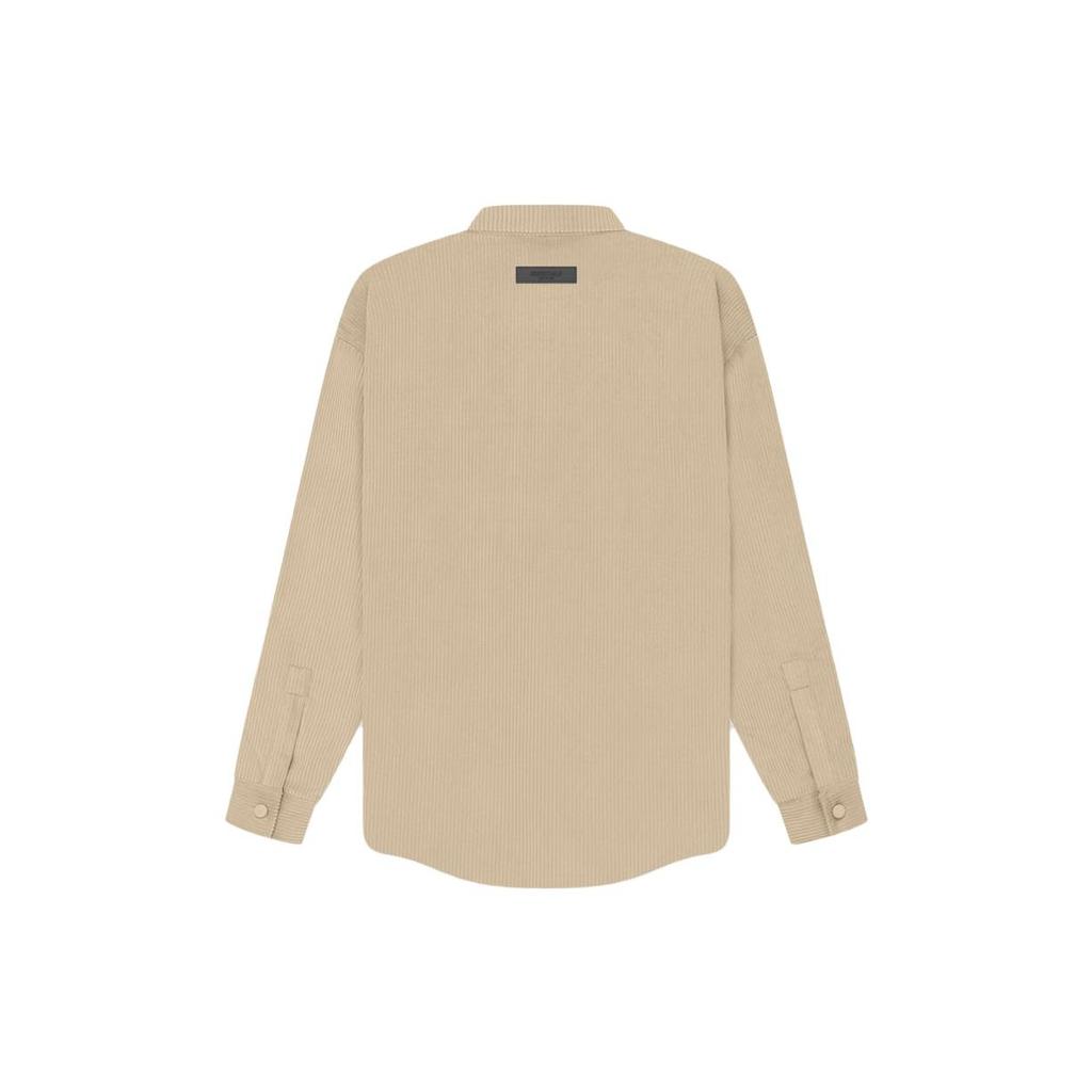 Fear of God Essentials SS23 Corduroy Shirt Jacket Sand Unisex FOG-SS23-044