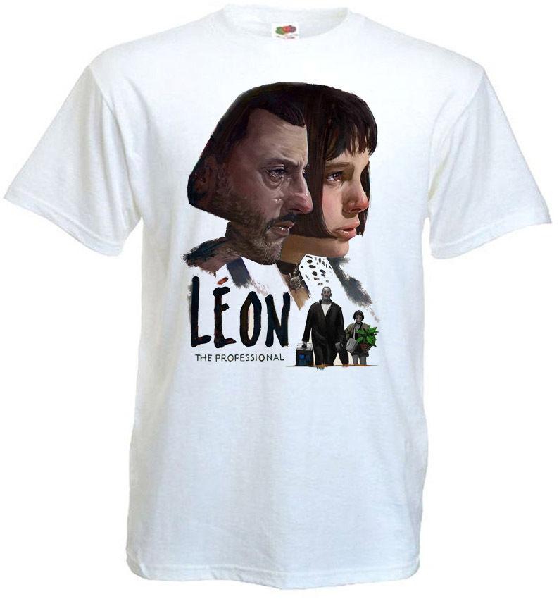

26 Leon The Professional V6 T Shirt White Movie Poster All Sizes S-5XL Unisex T-Shirt 5XL різнокольоровий