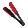 Bristle Double Sided Brush Clamp Multifunctional Hair Brush Straightener Styling Tool for Women Men