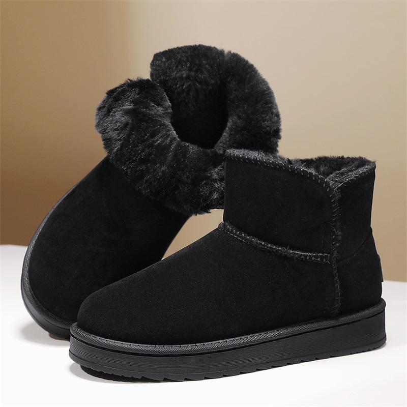 TUINANLE Neue klassische Mini-Schneestiefel. Kombination aus Schaffell Winter Modisch und Lässige Warme Stiefel