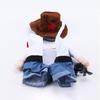 Funny Cosplay Pet Dog Cat Costume Christmas Cowboy Puppy Jumpsuit Coat Pumpkin Hat Magic Cape Halloween Costume Jumpsuit
