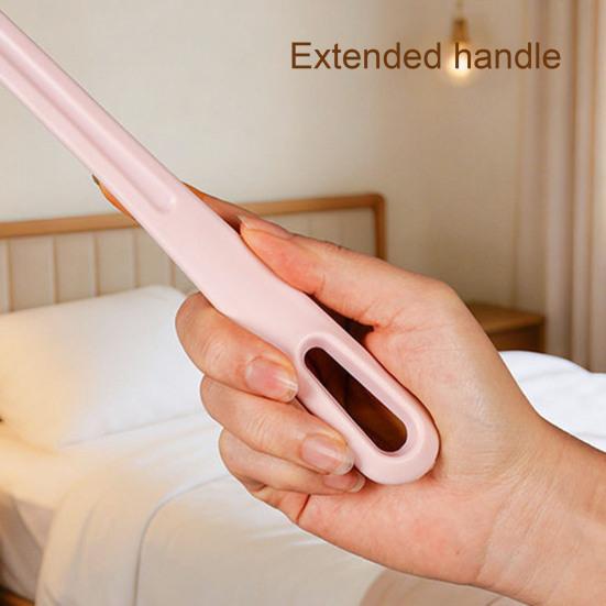 Quilt Duster with Long Handle Silicone Bat Surface Removes Dust Hair from Sheets Pillows Sofas Clothes Dust Cleaner