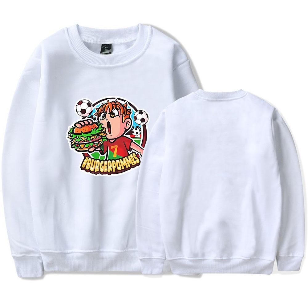 Burgerpommes ICrimax Round Neck Sweater Men/Women Kawaii Hoodie Streetwear Sweatshirts Fashion Tops Casual Teenager Cloth