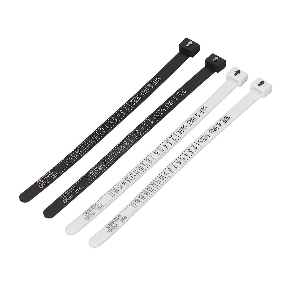 10pcs Reusable Design Ring Sizer Tool Plastic Jewelry Sizing Tool Finger Measuring Gauge For Men