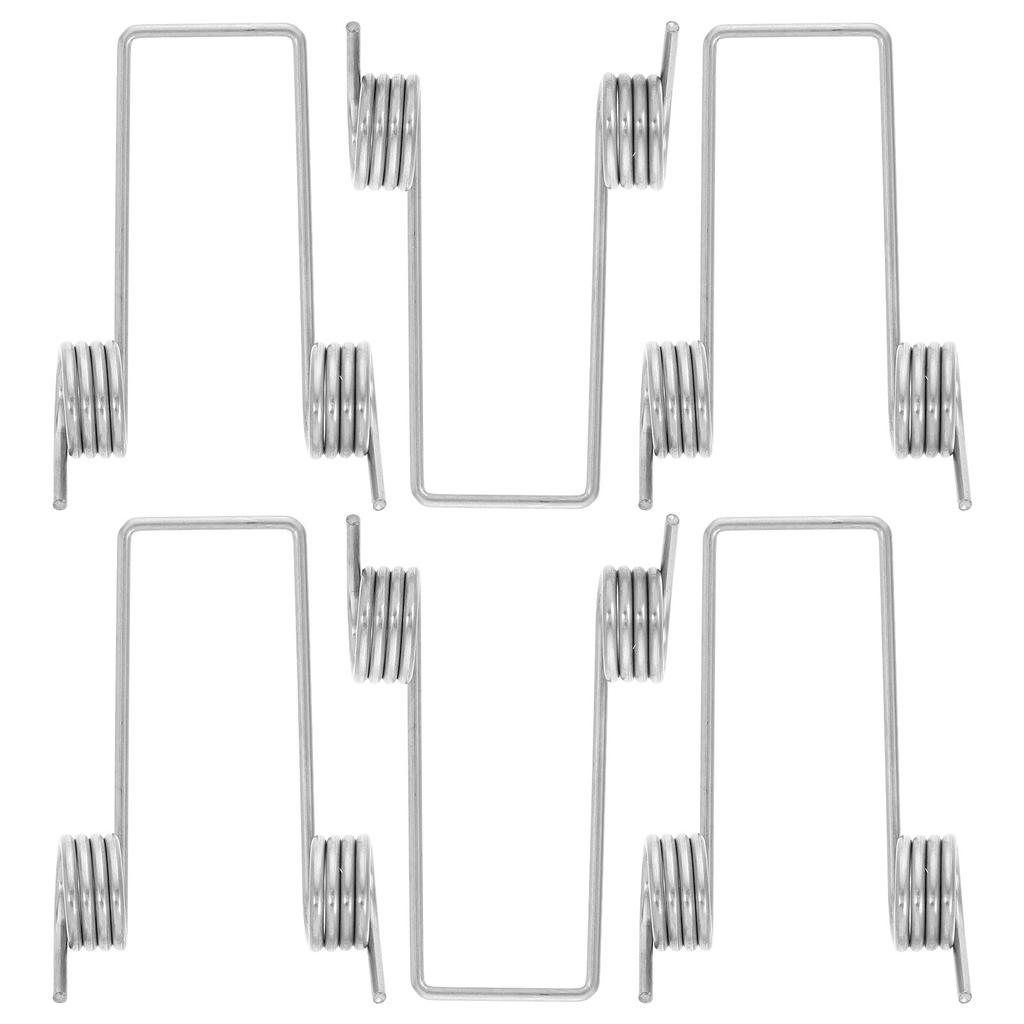 6pcs Stainless Steel Torsional Spring For Garbage Can Lid Repair Universal Replacement Outdoor Kitchen Trash Bin Maintenance