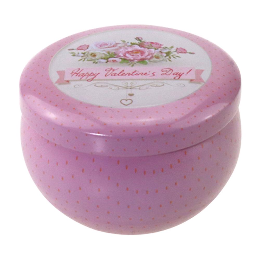 2.2 Oz Tea Pear Paste Candy Tin Gift Box with Candle Can Storage