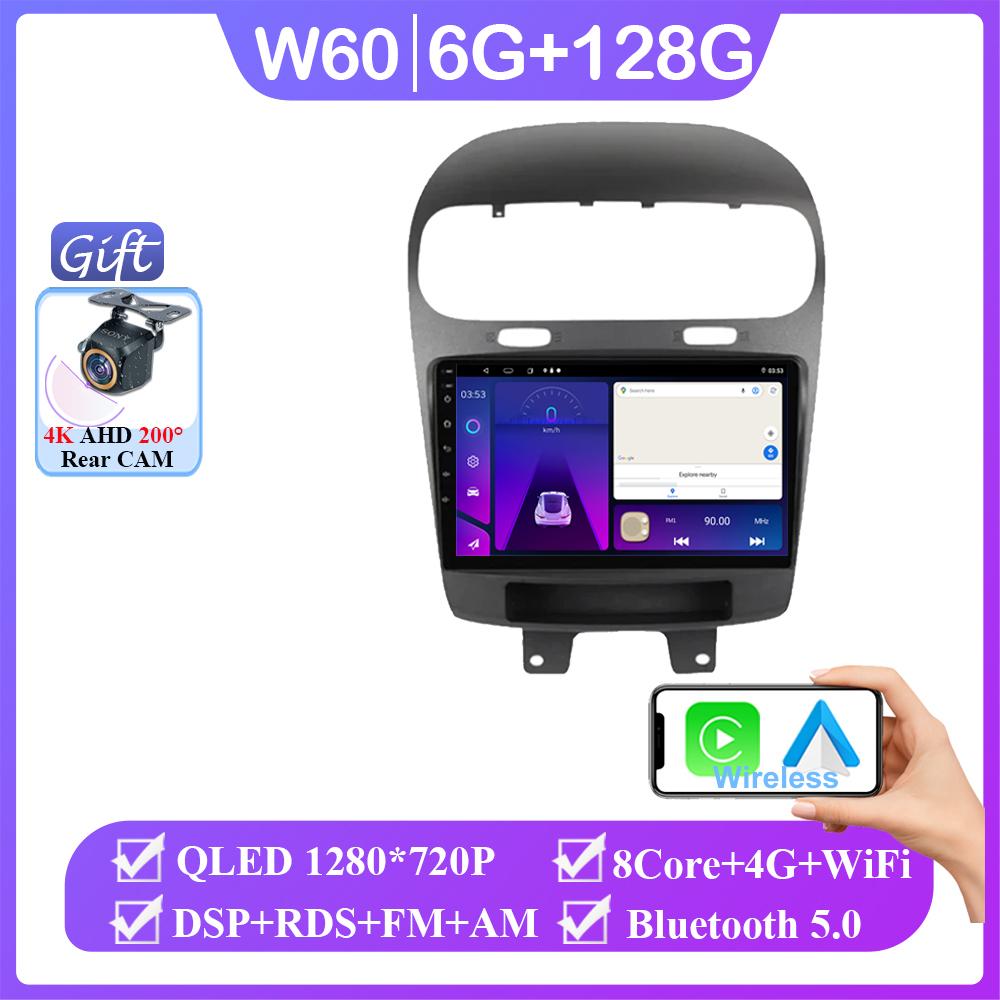 Android 14 Car DVD For Dodge Journey Fiat Leap Freemont 2011 - 2020 Wireless Carplay Auto Radio Multimedia Player GPS Navigation