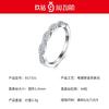 Elegant Minimalist Womens Sterling Moissanite Ring Geometric Design Fashion OL Style