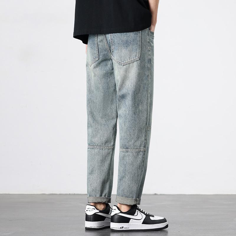 New Spring and Summer Jeans Trendy Japanese Loose Straight Micro Harlen Trousers