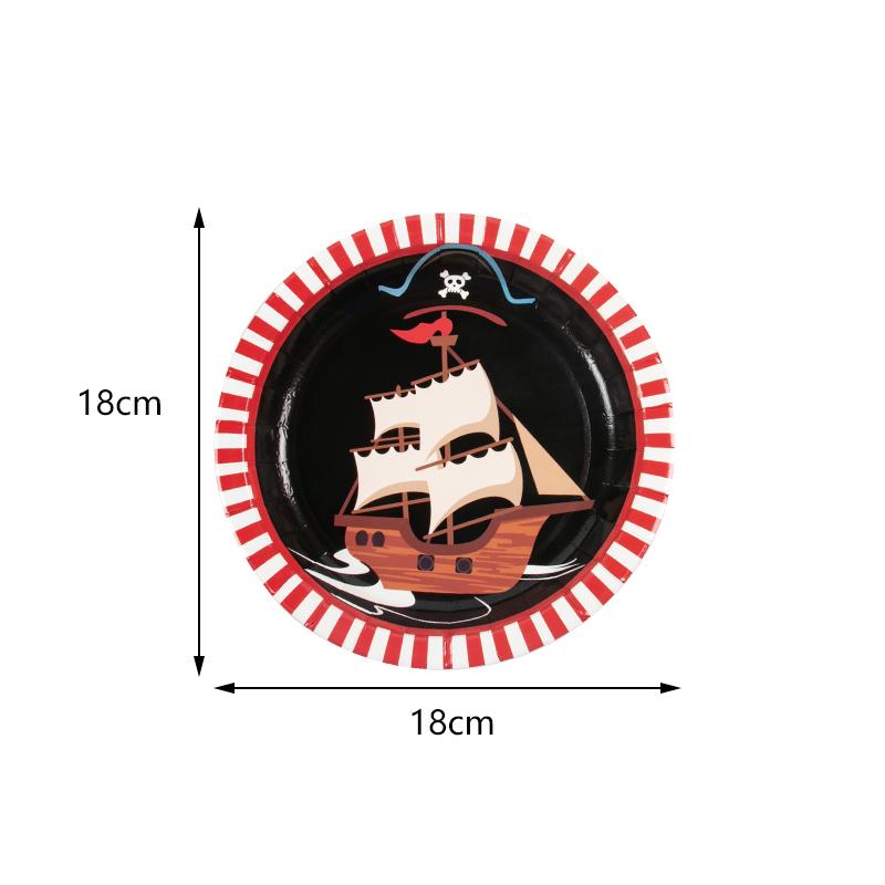 Pirates Captain Theme Party Decoartion Disposable Tableware Compass Gold Coin Pirate Eye Patch Telescope Halloween Kids Gift Toy