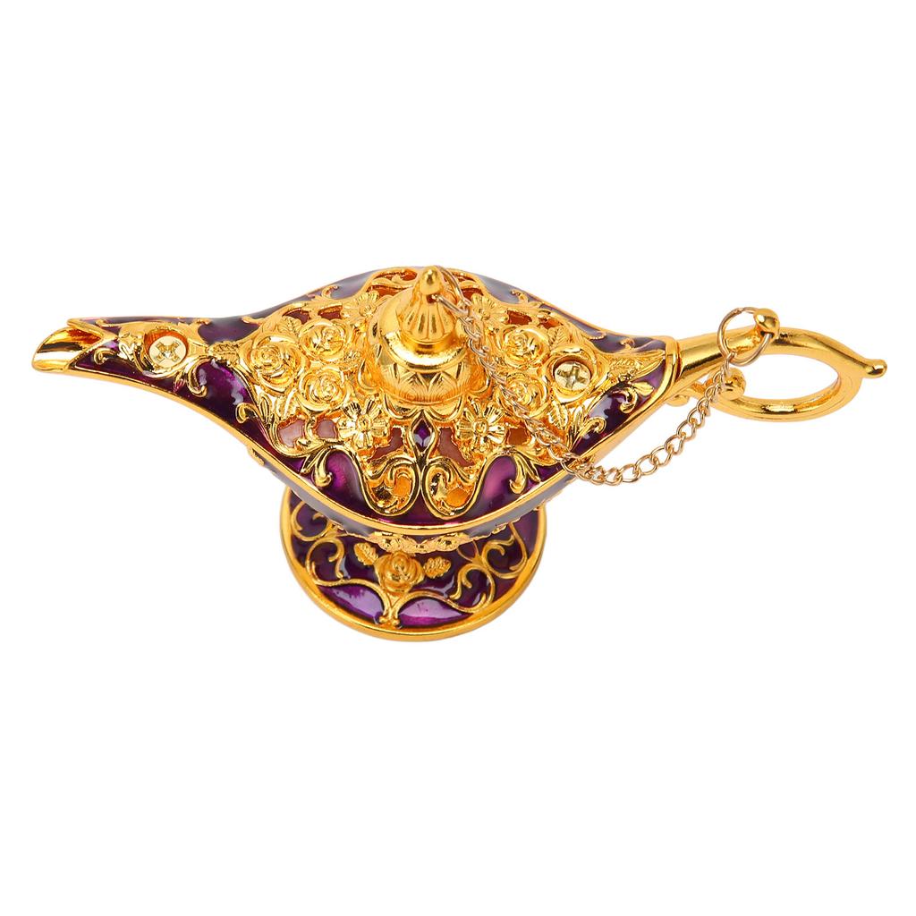 Arabian Lamp Wedding Party Vintage Zinc Alloy Legend Wishing Light Costume Party Decoration Gold