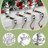 4 Pieces Christmas Stocking Holder Ornaments Hangers Snowman Hook for Window