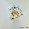 Women'S British Retro Horse Eye Palace Style Ring European American Design Accessory For Evening Banquet Dress Matching