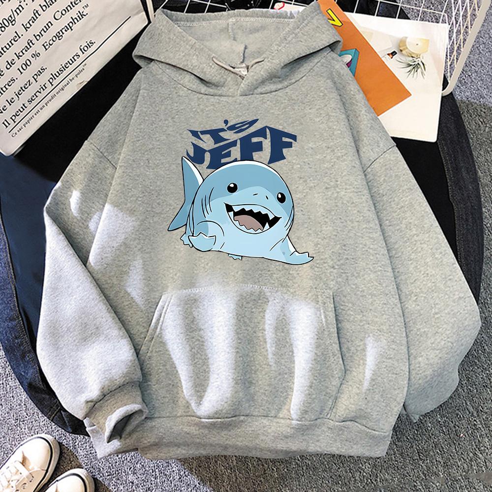 

Толстовки Jeff The Landshark З Мультяшним Принтом Аніме Харадзюку Каваї Худі З Капюшоном Флісовий Одяг Молетон Повсякденні Пуловери XXL