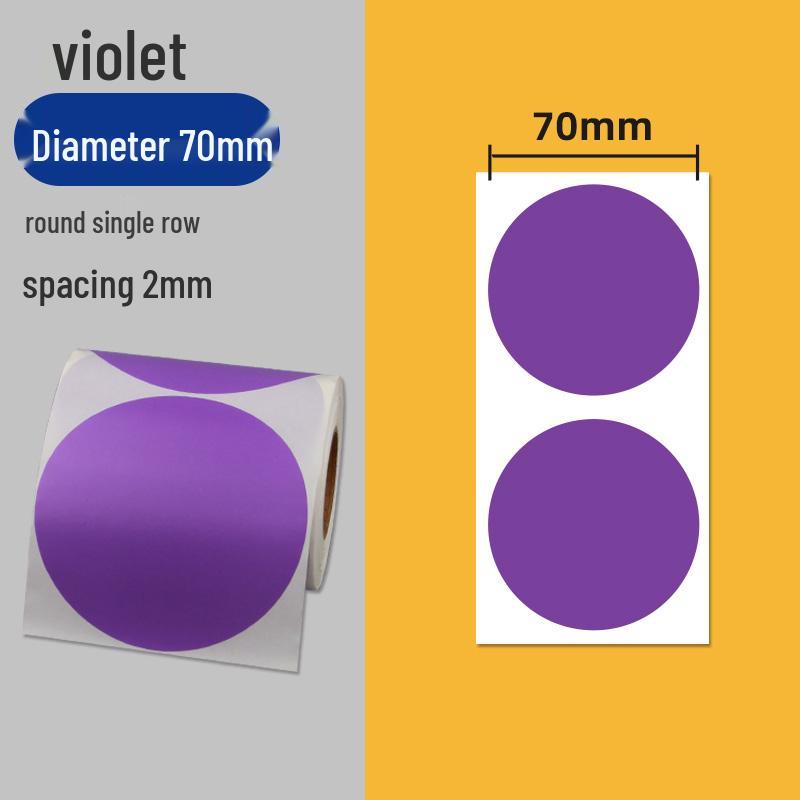 Colorful Self-Adhesive Round Dot Stickers - Writable Small Paper Labels