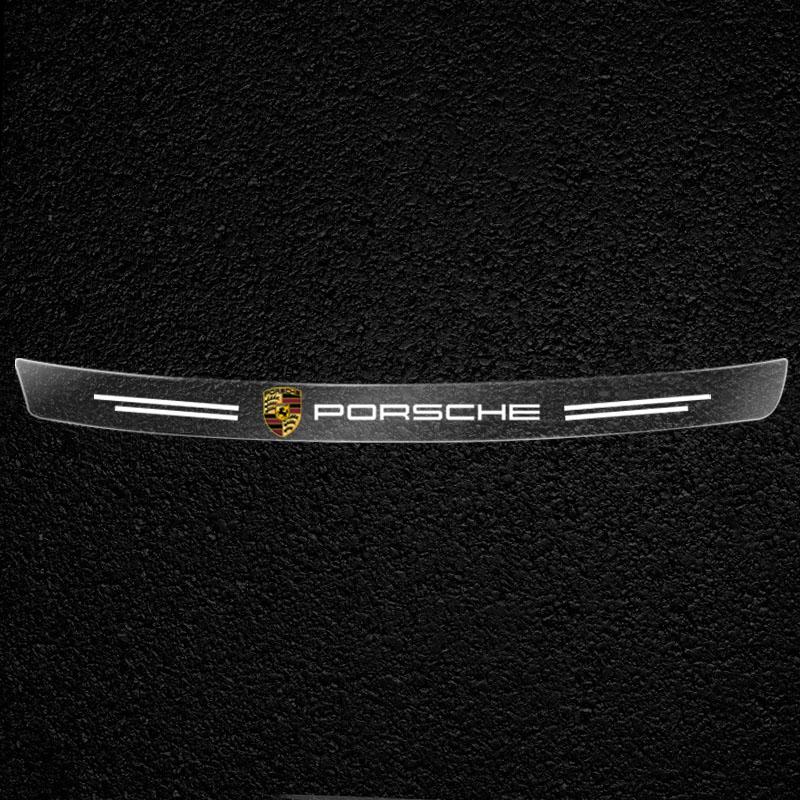 1ks Průhledná ochranná nálepka na znak kufru auta Příslušenství pro Porsche Boxster Cayenne Panamera Macan Cayman 911 918 996 917 991