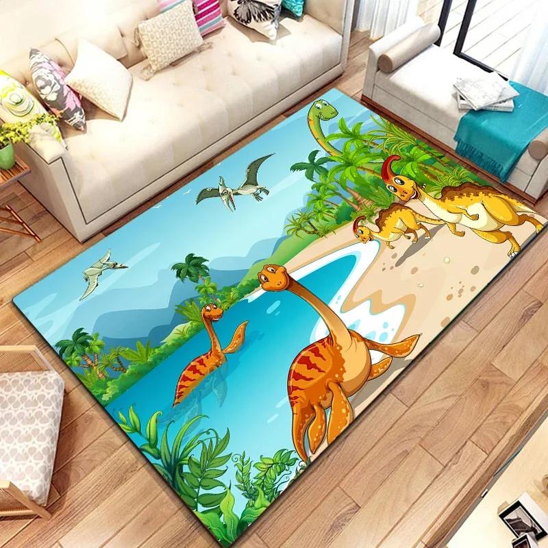 

Мультяшные животные Детский коврик для ползания Коврики для детских игровых ковриков Декор детской комнаты Коврик для пола в прихожую Противоскользящий ковер для спальни Подарки 60x90(23x35in)
