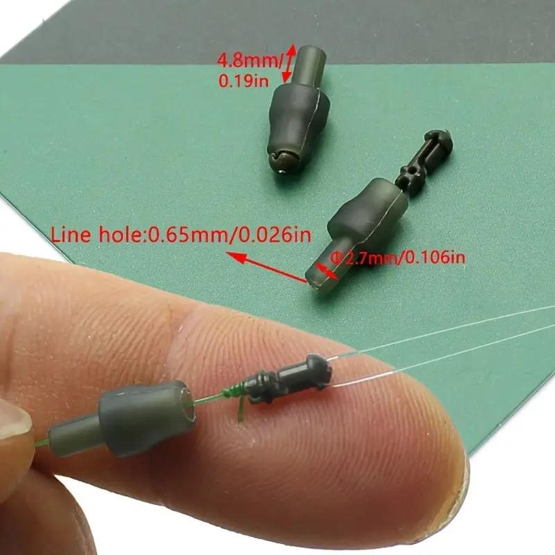 50Pz Connettore Method Feeder per Pesca Inline Perline a Cambio Rapido Stop per Hair Rig Accessori da Pesca Durevole