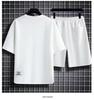 2024 Summer Men's Casual Sports Set: Trendy Short Sleeve T-shirt & Five-Point Shorts - Hong Kong Style