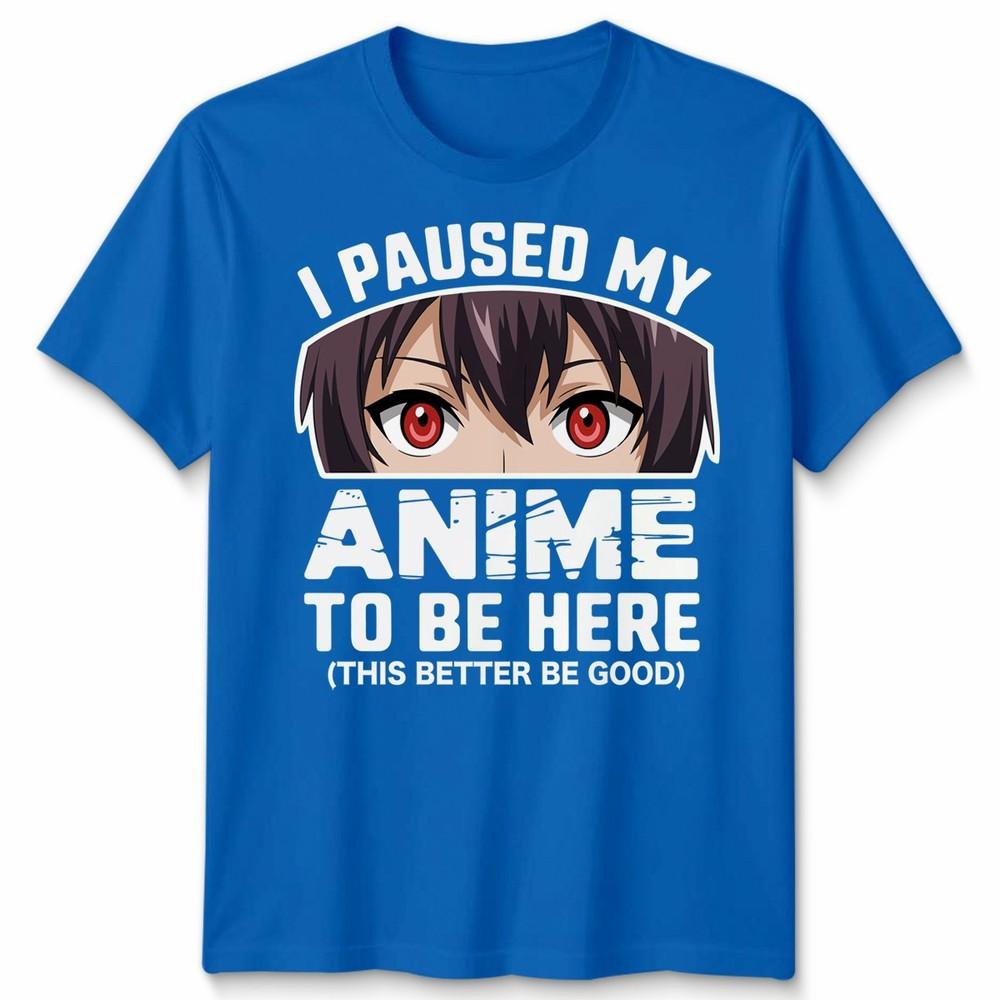 Ich habe meinen Anime- Unisex-T-Shirt angehalten, um hier zu sein Japan Kawaii Grafik-T-Shirt