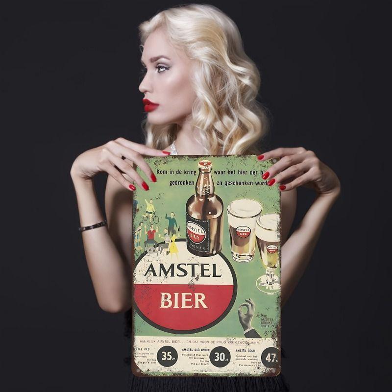 Vintage Drinks Wall Poster Metal Tin Sign 20x30cm