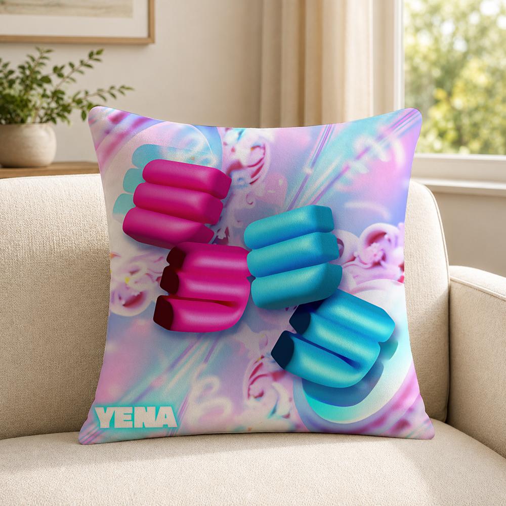 Kpop YYENA Cushion Cover Soft Short Plush SkinFriendly Cushion Case for MultiScene Use