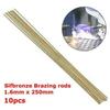 10 GAB. Misiņa lodēšanas fluksa serdes kausējamā metināšanas stieple elektrods instruments 1.6MM x25CM