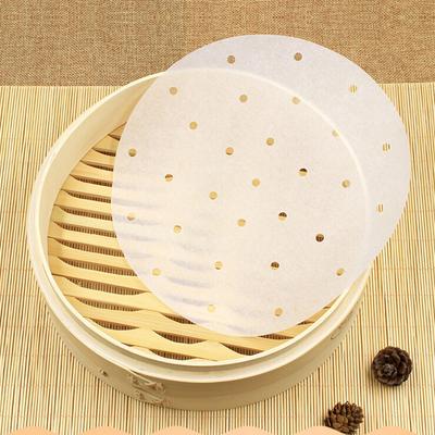 50Pc 5/6/7/8/9/10 Inches Practical Cooking Paper Bamboo Steamer Dim Sum Paper
