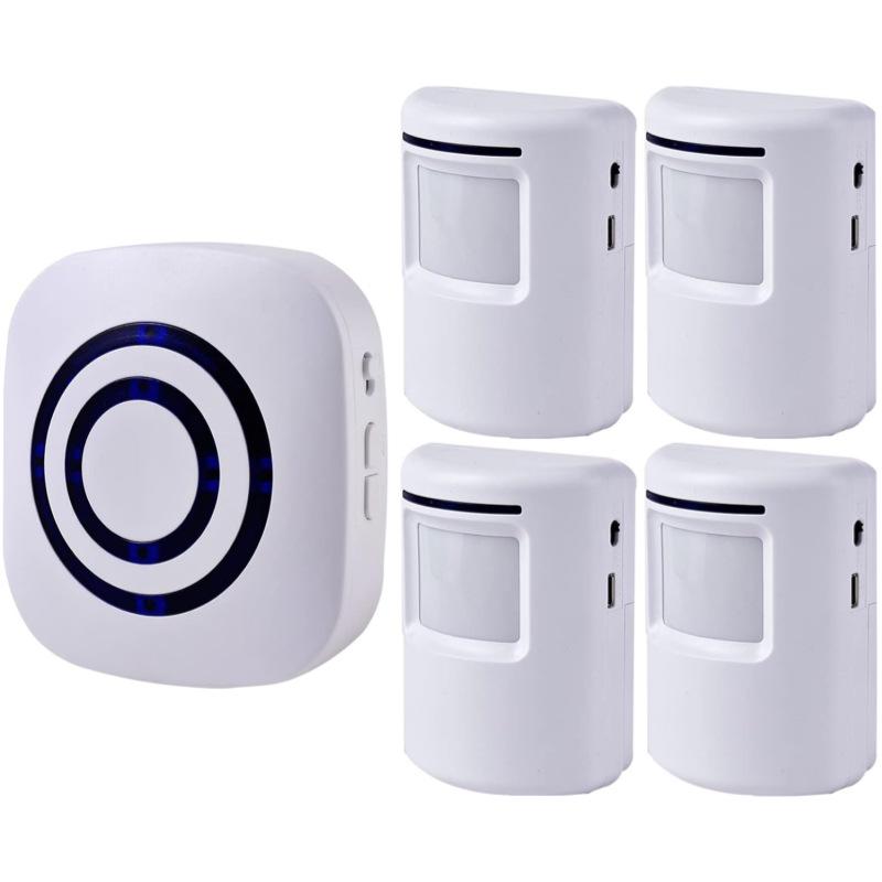 Infrared Sensor Wireless Doorbell with 38 Ringtones Welcomer