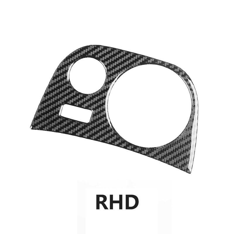 

For Seat Leon 2005-2012 Car Water Cup Holder Panel Trim Soft Carbon Fiber Interior Accessories LHD/RHD RHD