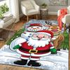 1Pc Christmas Santa Claus Reindeer Rug, Office Carpet Indoor Outdoor Doormat, Non-Slip, Comfortable, Living, Christmas Halloween, Xmas Gift G1121