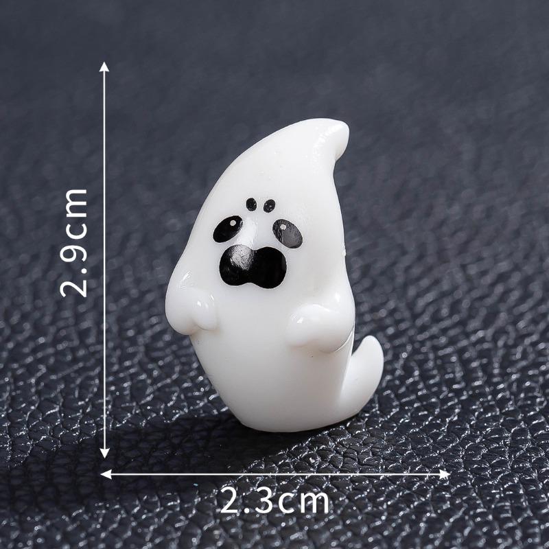New micro landscape halloween luminous ghost ghost resin handicraft DIY ornament tabletop ornament