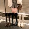 Fur Flats Platform Women High Boots Fad Mid Heels Shoes Plush Warm Knee High Snow Boots Winter 2025 Trend Goth Pumps Botas Mujer