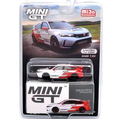 MINI GT 164 Scale USA MiJo Toys Limited Edition CIVIC TYPE R #2 2023 PACE CAR MGT00721-MJ