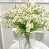 6Pcs 30-Head Artificial Chamomile Flower Bouquet Lifelike Silk Daisy for Home Wedding Decor No-Wilt Easy-Care Wedding Flower Props for Centerpieces