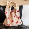 Leisure Shoulder Bag Retro Knitted Shoulder Bag Tote Large Capacity Shopping Bag