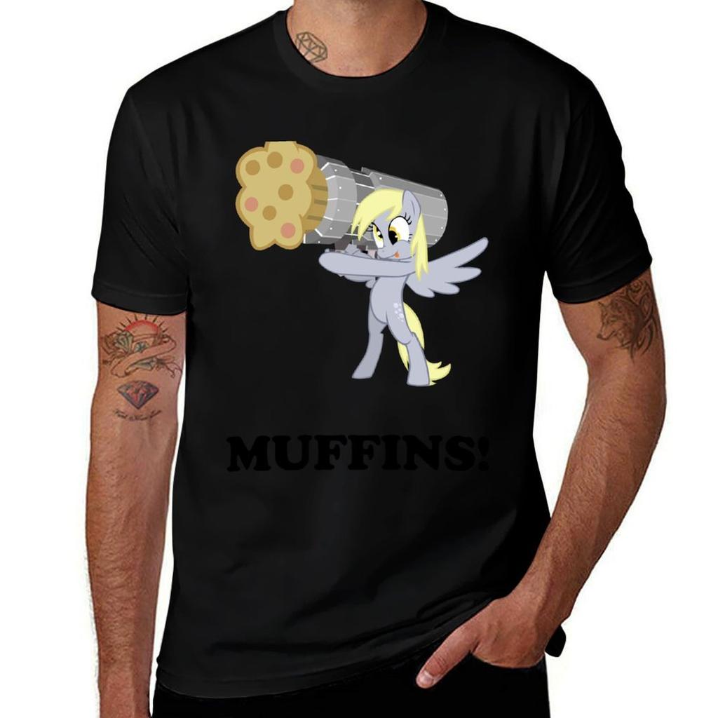 Muffin Cannon Tshirt Funny T Shirts Cotton T Shirts For Unisex Slim Fit Tshirt