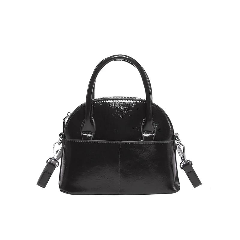 Simple High Quality Bright Plutonium Shoulder and Crossbody Bags Temperament Luxury Sense Autumn New Style Bags for Women