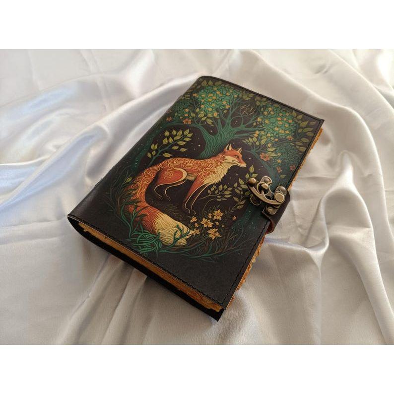 

Кожаный журнал с принтом лисы, Блокнот, скетчбук, Кожаный дневник, Записная книжка, Журнал для записей, Журнал снов, Свадебный подарок, 7 x 5 in