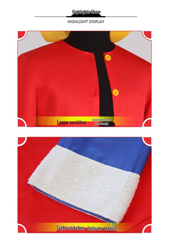 Two Years Later Luffy Costume for Kids - One Piece Cosplay Outfit