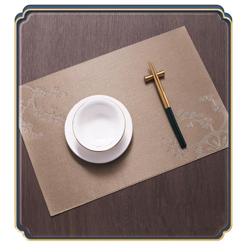 NHZHIW Chinesischer Stil Wasserdichte Essplatz-Tischset