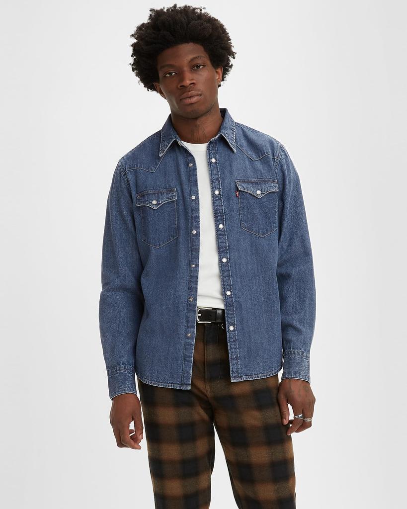 Levi's BARSTOW WESTERN Long Sleeve Denim Shirt 85744-0041 US XS