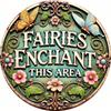 Vintage Metal Tin Sign 8x8 Round Fairy Fantasy Wall Art Home Decor Bar