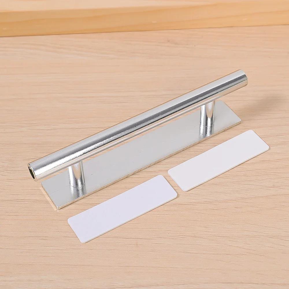 10 Pcs Punch-Free Self-Adhesive Furniture Door Handles for Bedroom Wardrobe - Wardrobe Pulls Home Hardware Door Knobs