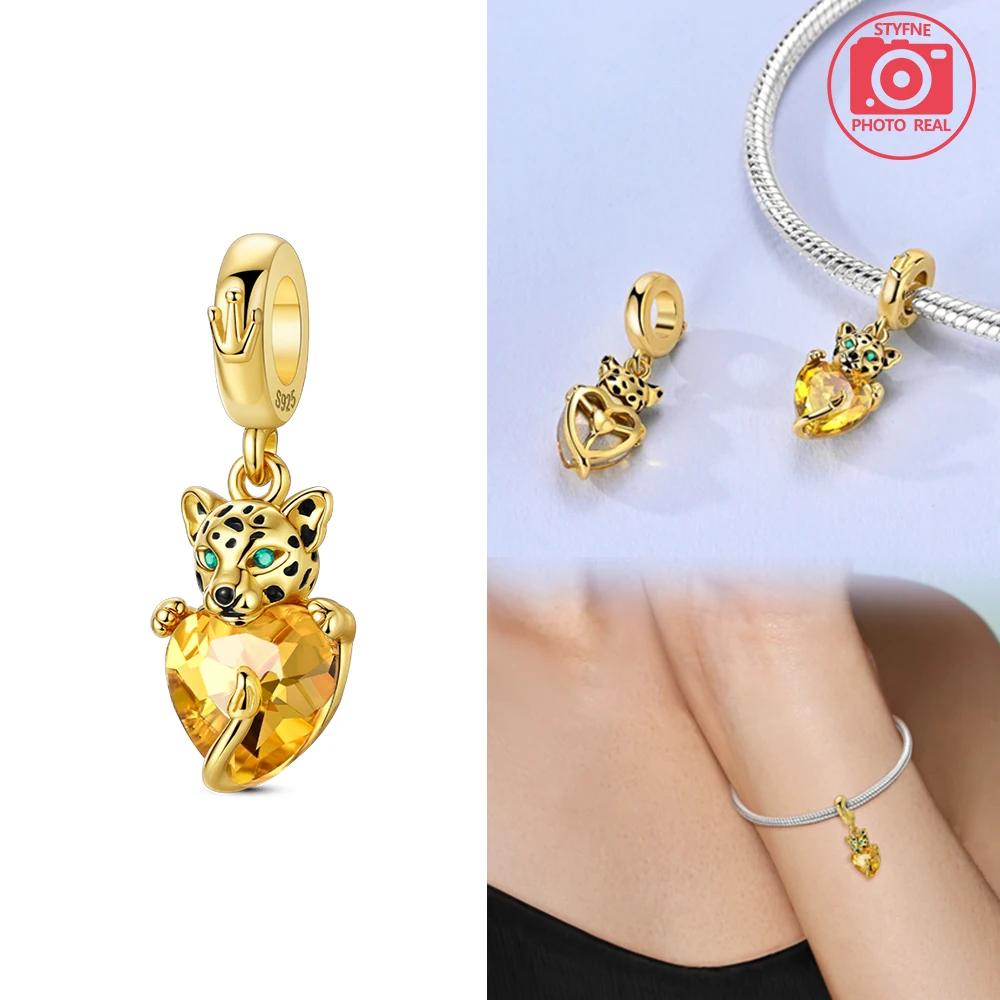 Charms Plata Copper Colors Naughty Cat Cuddle Beads Fit Original Bracelet Diy Fine Jewelry Gift For Women