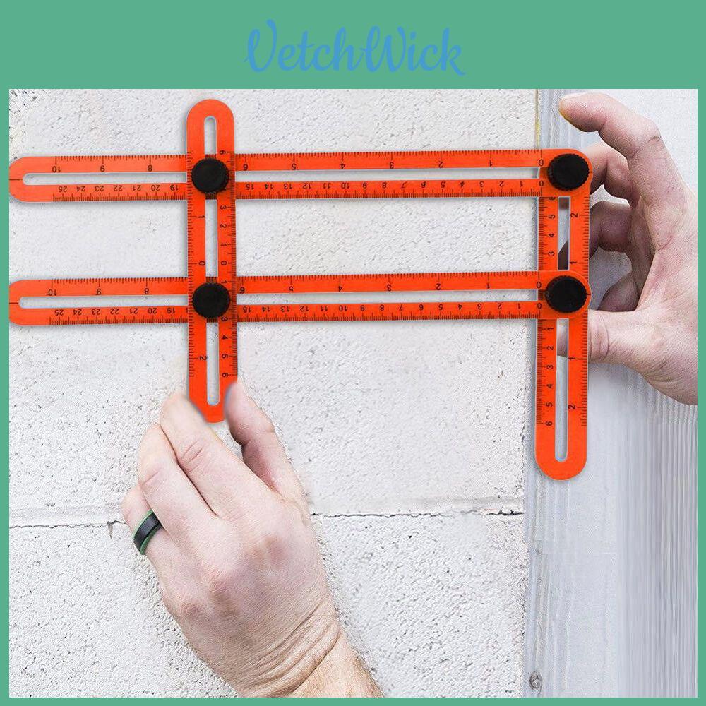 Measuring Instrument Angleizer Foursided Ruler Mechanism Slide Tool Template