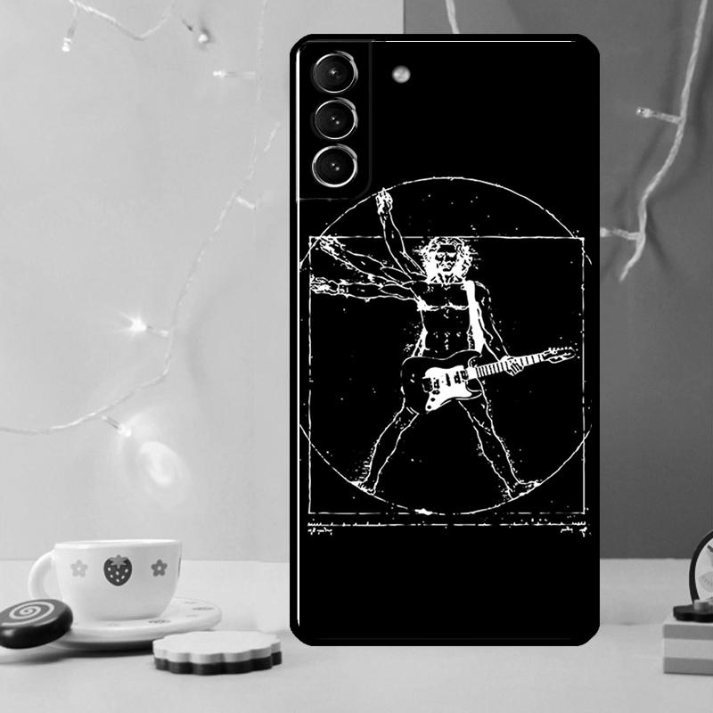 Rock Roll Skull Phone Case For Samsung Galaxy S25 Ultra S20 S21 S22 S23 S24 Plus S9 S10 S24 FE S25 FE Cover