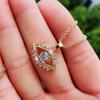 New Personality Eye Shaped Pendant Necklace For Women With Dazzling Cz Stone Gold Color Cool  Girls Trendy Jewelry