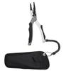 Rubber Handle Aluminium Alloy Casting Anti skid Easy Opening Ring Fishing Pliers Hook Remover Tool with Storage Bag