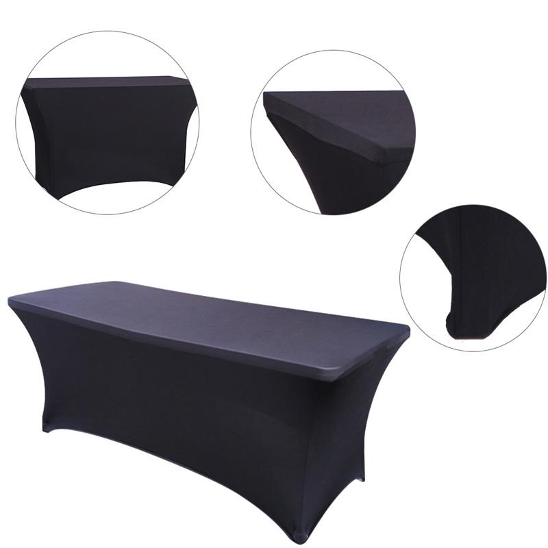 Mote Luksus Cocktail Hotel High Stretch Bryllupshotell Bursdag Bordtrekk Elastisk bord Langt duksett Dukdekorasjon